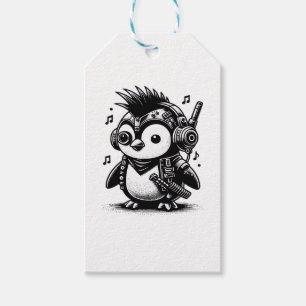 Étiquettes-cadeau Art vintage pingouin Weirdcore Punkrock Whimsigoth
