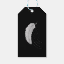 Autocollant avec plume
