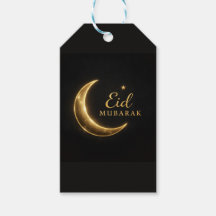 Autocollants Luxueux Eid Mubarak Noir & Or – Éléga