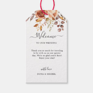 Étiquettes-cadeau Automne Feuilles Russe Pays Boho Mariage