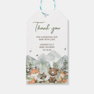 Étiquettes-cadeau Aventure Commencer Woodland Animaux Favoriser les 