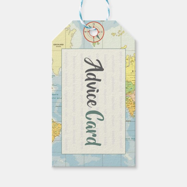 Étiquettes-cadeau Aventure | Voyage | Balises de bagage de conseil (Devant)
