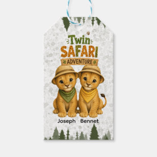 Étiquettes-cadeau Aventures Safari Jumelles Fête d'anniversaire des