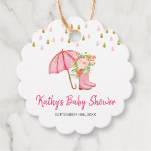 Étiquettes Cadeau Avril Douches Apportent Mai Baby shower Fleur