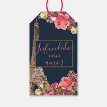 Azul marine Rose "imprégnée d'amour" personnalisée