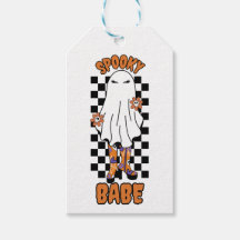 "Babe Éffrayante" Femme Halloween Ghost Orange