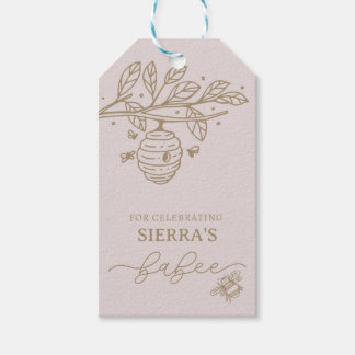 Étiquettes-cadeau Babee, Bee Invitation, Bee Theme Baby shower,