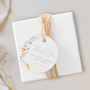Étiquettes Cadeau Baby in Bloom Baby shower Merci