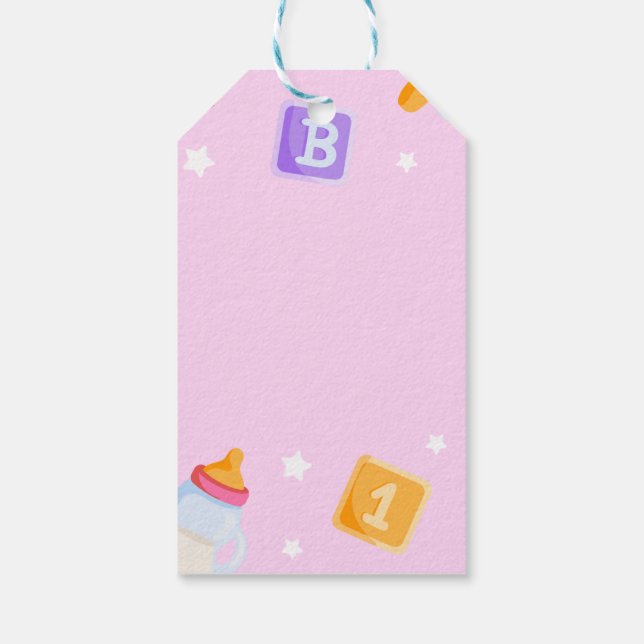 Étiquettes-cadeau Baby shower Akili et moi (Dos)
