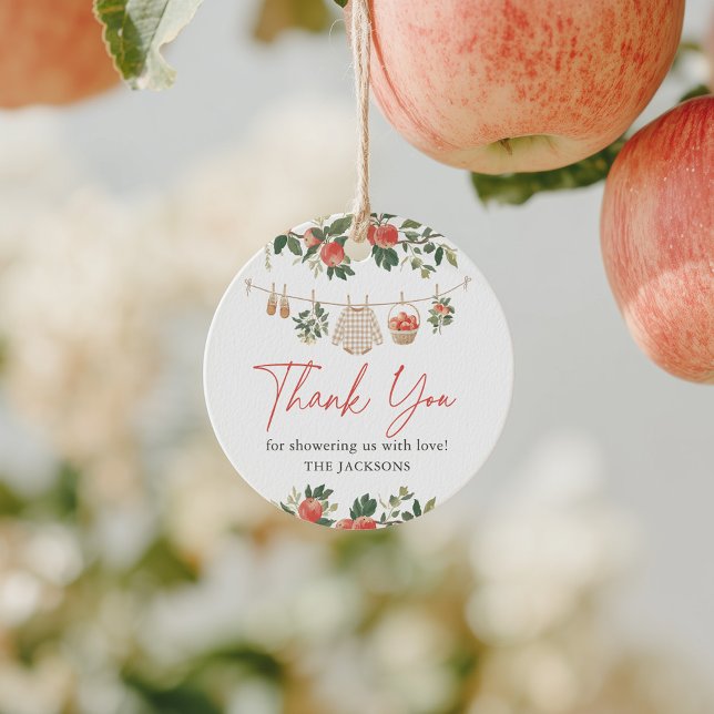 Étiquettes Cadeau Baby shower Apple Fall (Créateur téléchargé)