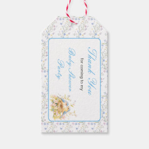 Étiquettes-cadeau Baby shower aux oiseaux de printemps