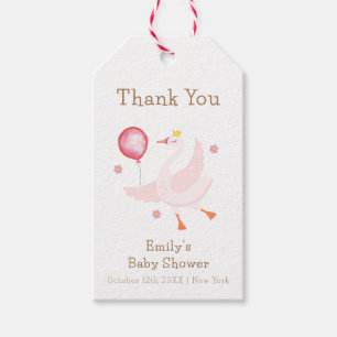 Étiquettes-cadeau Baby shower ballotte de cygne princesse dansante r