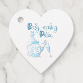 Étiquettes Cadeau Baby shower Bébé bleu mignon faire potion