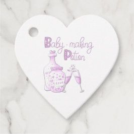 Étiquettes Cadeau Baby shower Bébé Lilac mignonne Faire Potion