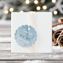 Baby shower Bleu de l'ours d'hiver