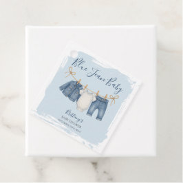Étiquettes Cadeau Baby shower Blue Jeans Denim