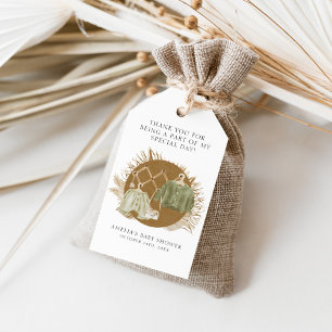 Étiquettes-cadeau Baby shower Boho Florals