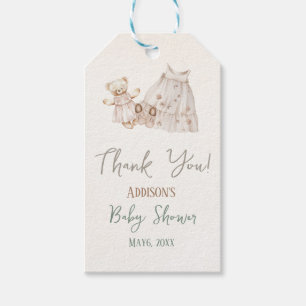 Étiquettes-cadeau Baby shower Boho Watercolor