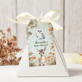 Étiquettes-cadeau Baby shower Boho Woodland