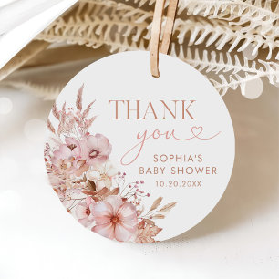 Étiquettes Cadeau Baby shower Citrouille de Boho Fall