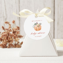 Baby shower Citrouille Terracotta Favoriser les ét