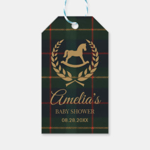 Étiquettes-cadeau Baby Shower Classique Vintage Cheval de Polo