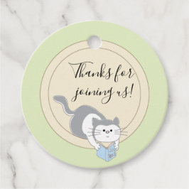 Étiquettes Cadeau Baby shower Construire une bibliothèque bleue