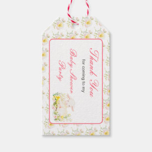 Étiquettes-cadeau Baby shower d'agneau de printemps