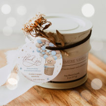 Baby shower d'attente de l'ours bleu Teddy Bearly