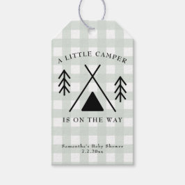 Étiquettes-cadeau Baby shower de camping