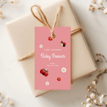 Baby shower de fleurs de Ladybug mignonne
