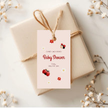 Baby shower de fleurs de Ladybug mignonne