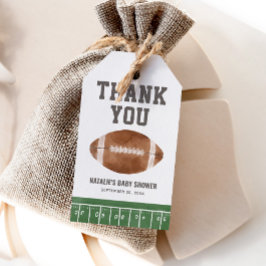 Étiquettes-cadeau Baby shower de football