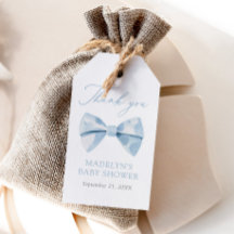 Baby shower de garçon Blue Bowtie