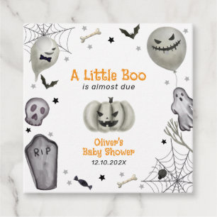 Étiquettes Cadeau Baby shower de garçon de Little Boo Ghost