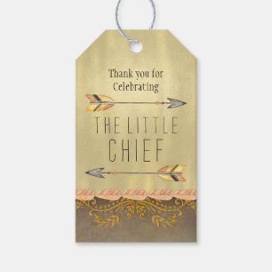 Étiquettes-cadeau Baby shower de la flèche tribale