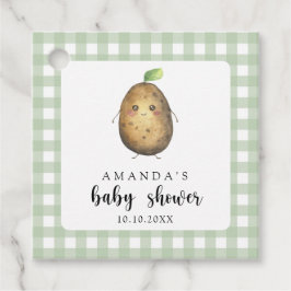 Étiquettes Cadeau Baby shower de la pomme de terre