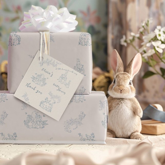 Étiquettes Cadeau Baby shower de maman de Peter Rabbit (Créateur téléchargé)