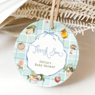 Étiquettes Cadeau Baby shower de Merci de cultivé localement