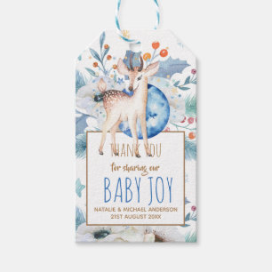 Étiquettes-cadeau Baby shower de Merci Twinkle Star Woodland Deer