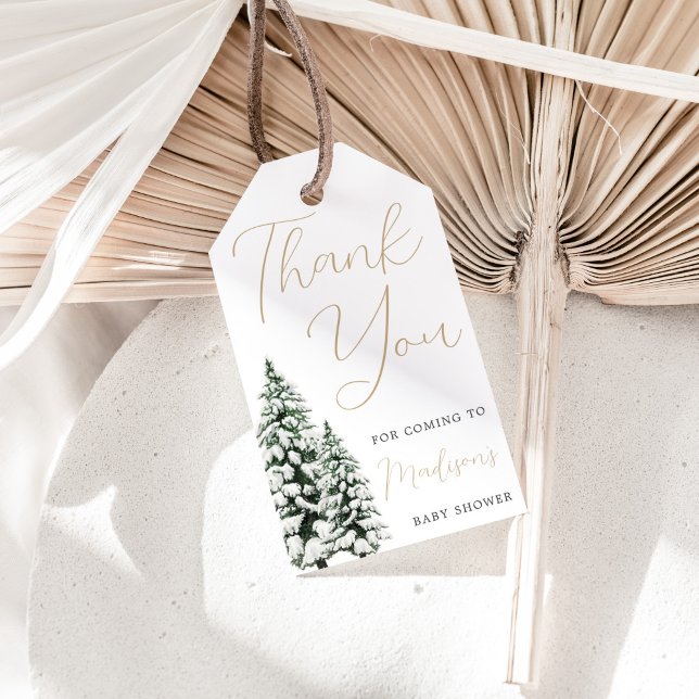 Étiquettes-cadeau Baby shower de Noël (Créateur téléchargé)