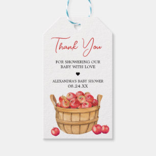 Étiquettes-cadeau Baby shower de panier de pomme automne Favoriser l