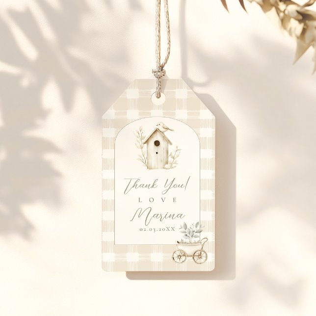 Étiquettes-cadeau Baby Shower de Petit Poussin (Créateur téléchargé)