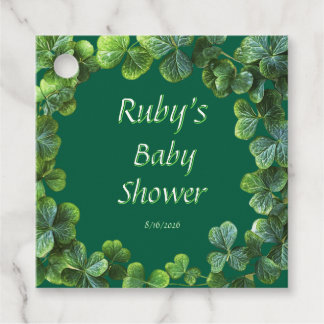 Étiquettes Cadeau Baby shower des Cloches Vertes