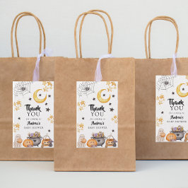 Étiquettes-cadeau Baby shower d'Halloween de Little Boo