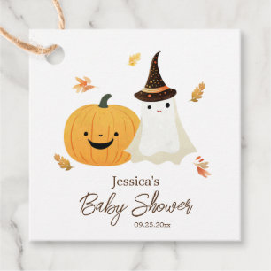 Étiquettes Cadeau Baby shower d'Halloween de Little Boo