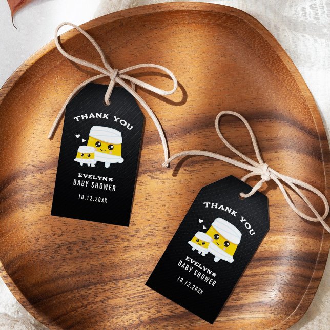Étiquettes-cadeau Baby shower d'Halloween maman (Créateur téléchargé)