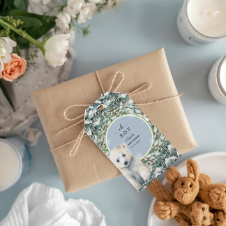 Étiquettes-cadeau baby shower d'hiver invitation à la douche bébé