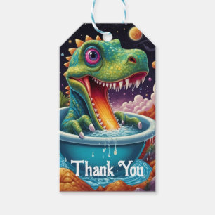 Étiquettes-cadeau Baby shower Dino-Mite