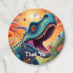 Étiquettes Cadeau Baby shower Dino-Mite